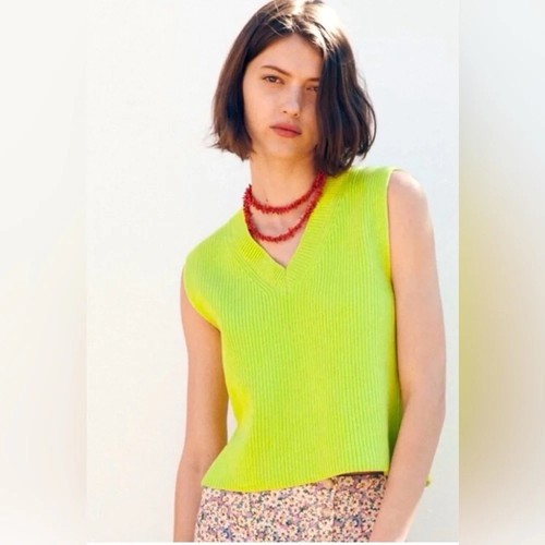 Zara lime ribbed - zara,