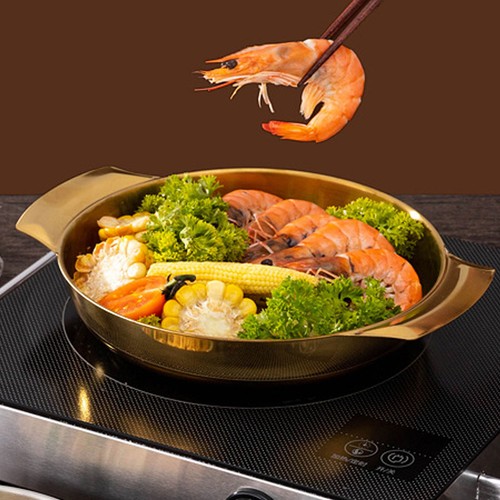 Double ear frying - frying, pot