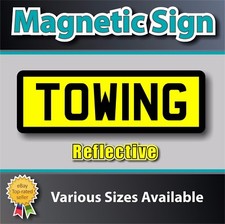 REFLECTIVE TOWING SIGN ON TOW