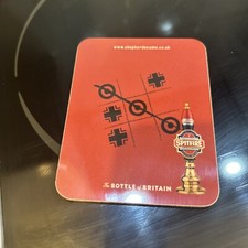 Spitfire Ales Shepherd Neame Coaster 'noughts And Crosses  Beer Mat