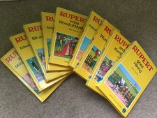 9 x Rupert bear books