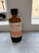 Iodine Tincture Rusco Bottle 30ml Rare Vintage