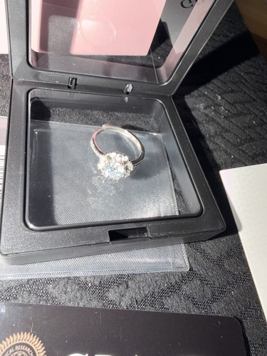 Moissanite ring 925 sterling - moissanite,