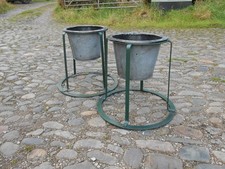 PAIR OF WROUGHT IRON  PLANT POT STANDS