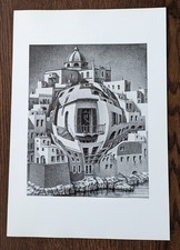 MC Escher "Balcony" 1945 11" x