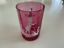 Mary Gregory Cranberry  Glass