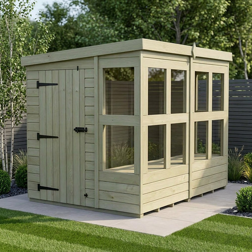 Pent potting shed - pent,