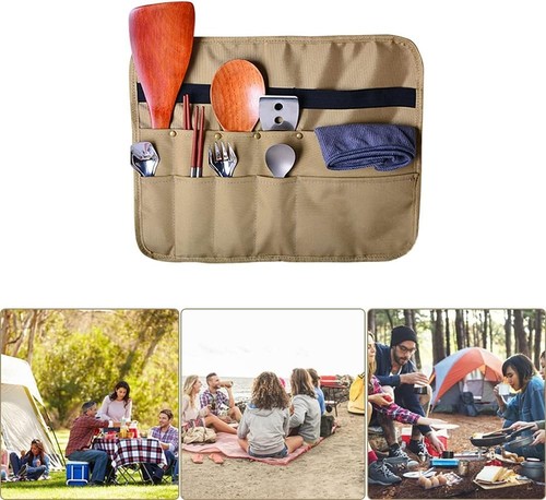 Camping tableware storage bag - tableware,