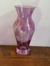 Hand Cut Crystal Purple Lilac