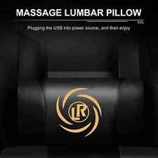 Massage USB Lumbar Pillow for Gaming Chair PC Lower Back Support Luckracer