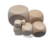 Wooden plain dice - dice, cube