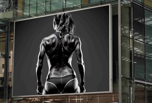 Sexy women gym - bum, poster