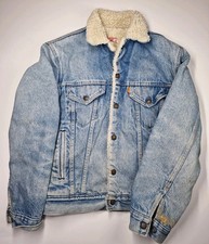 Vintage Levi’s Type III Sherpa Lined Denim Jacket – Orange Tab – Size 38 