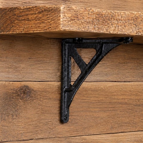 Cast iron shelf bracket - iron,