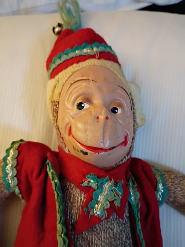 Vintage handmade sock monkey - handmade,