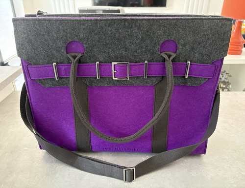 Urban country purple grey felt - purple/grey,