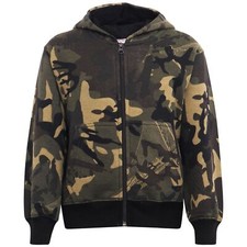 Kids Unisex Camo Green Fleece