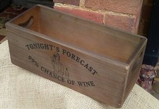 Wine rustic wooden storage