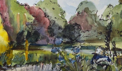 Original watercolour green - original, watercolour,