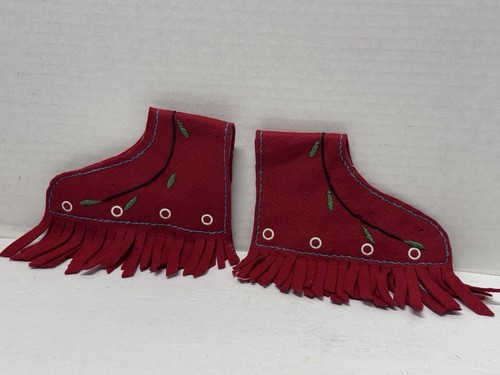 Vintage felt boot cover set - vintage,
