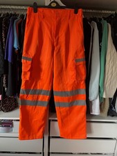 Orange Workwear High Viz Trousers Hi Viz
