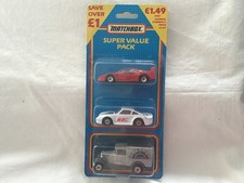 MATCHBOX MB858 TRIPLE PACK FERRARI F40 - PORSCHE 959 REDOXON ( RARE ) - MODEL A