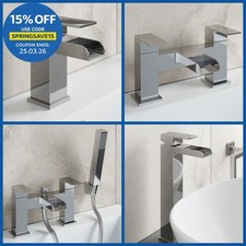 Waterfall Bathroom Taps Chrome