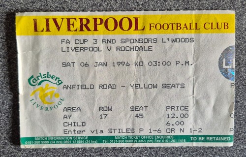Used football ticket - used,