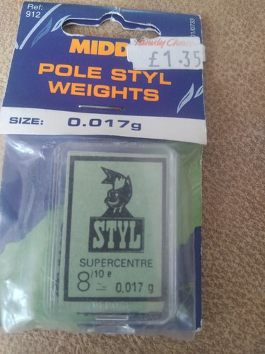 Middy pole weights - pole, 0.17g