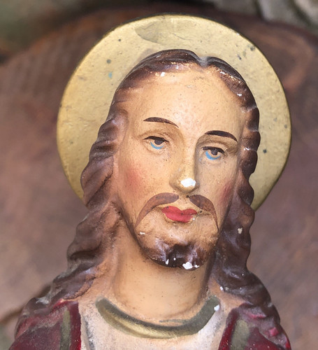 Jesus statue figure vintage - jesus,