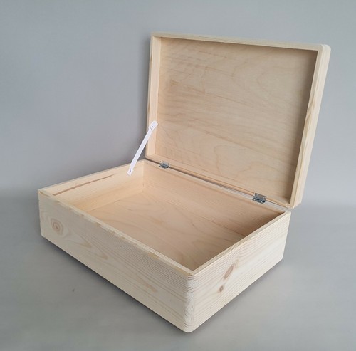 Wooden box with lid but - box,