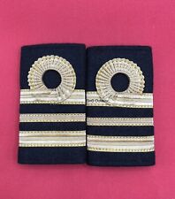 Epaulette Lieutenant Commander Royal Navy Slip on Curl 1 Bar 1 Small Bar RN Rank