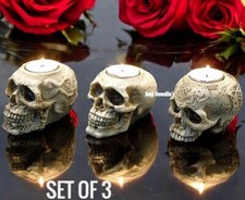 Gothic Skull Tea Light Candle