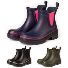 Ladies Short Wellies Women's Chelsea Boot Wellie Ankle Wellingtons Rydale