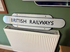 British Railways enamel totem, cut out from larger sign
