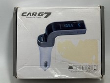 CARG7 Bluetooth Car Kit FM Transmitter MP3 Music Player In Black