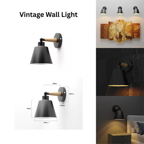 Industrial vintage wall light - vintage,