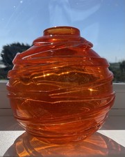 Large Glass Strata Vase