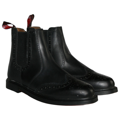 Men black leather - men's,