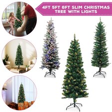 4/5/6ft Pre Lit Christmas Tree