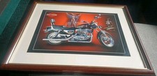 Motor Harley Davidson Framed