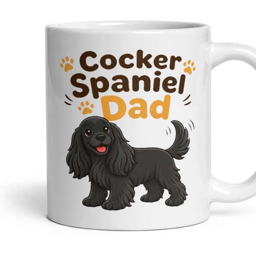 Cocker spaniel dad mug - spaniel,