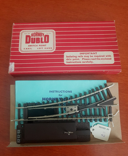 Hornby dublo 2729 - points, lhs