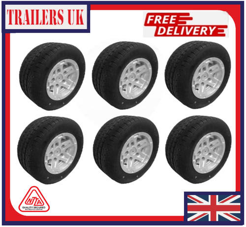 Alloy wheel and tyre - 6x, 195