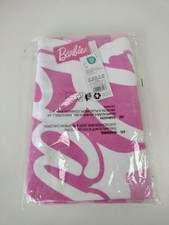 Barbie New Pink & White Beach Towel  Sealed pack