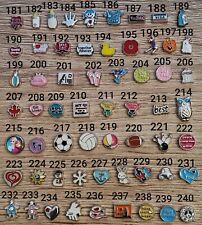 No 181- 240 floating charms for Memory Locket