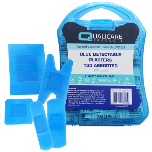Blue catering plasters 100 - plasters,