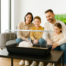 Rabbit Cage Complete XL Black