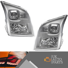 Headlights Ford Transit Mk7 Van 2006-2014 Chrome Headlamps 1 Pair Left & Right