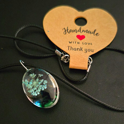 Handmade resin oval flower - handmade,